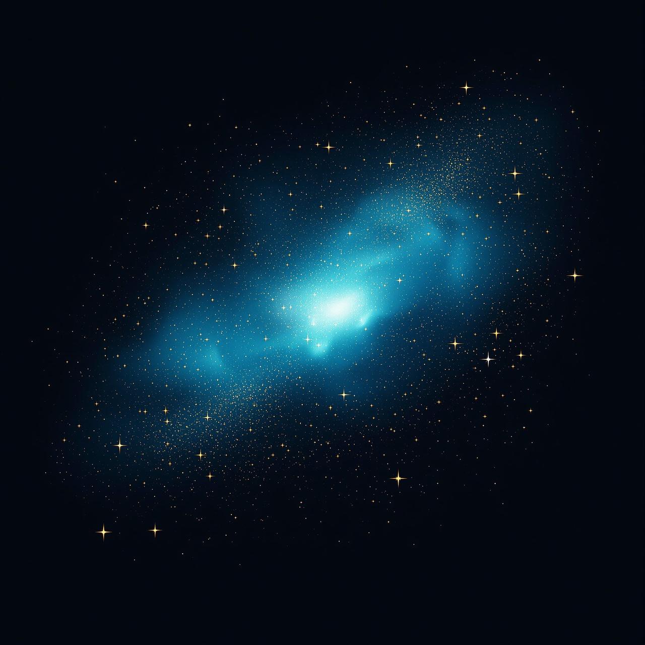 免费看视频 - 星空中融入电影胶片元素的抽象艺术插图